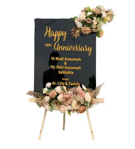 Papan Bunga Akrilik Beji Timur